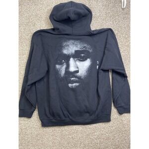 Pop Smoke Hoodie Mens XL Hip Hop Sweatshirt‎ Jacket Black